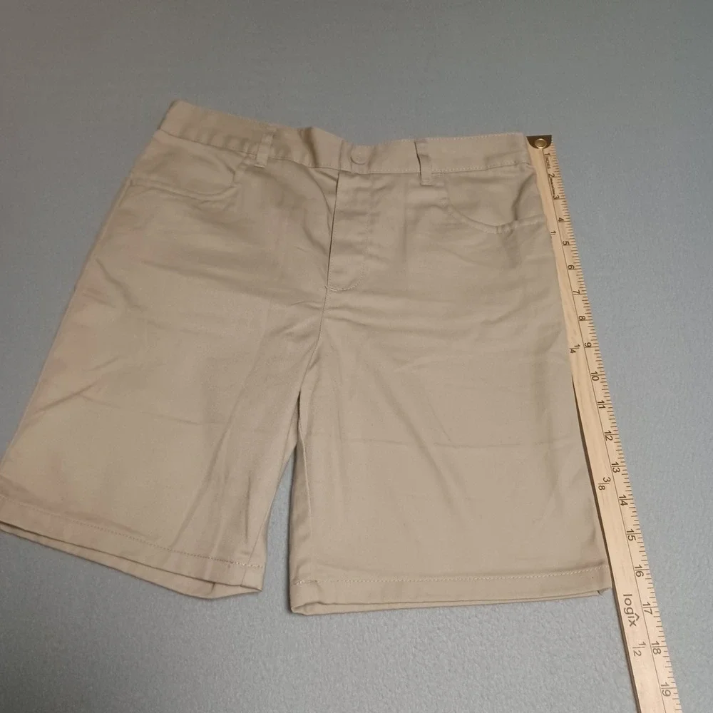 French Toast Boys Khaki‎ School Uniform Pull On Shorts Tan Size 14 SH9112